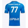 SSC Napoli Khvicha Kvaratskhelia #77 Hjemmedrakt 2023-24 Kortermet